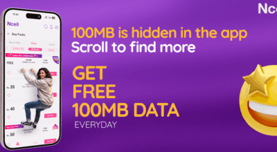 ncell 100 mb pr